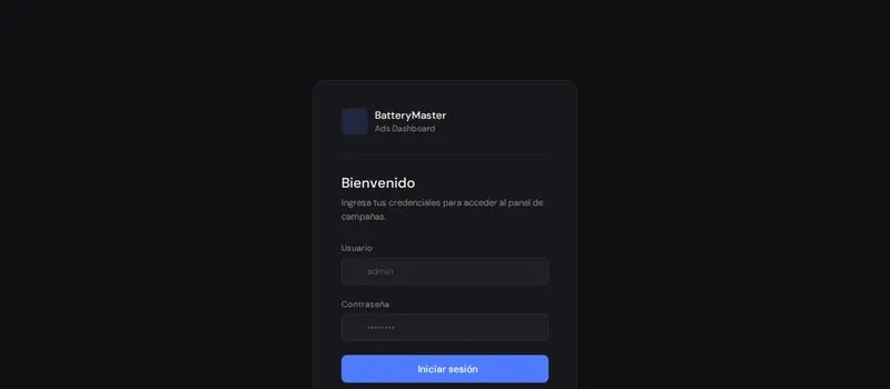 Captura de Battery Master Ads