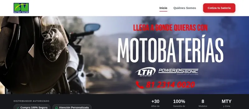 Captura de Motobaterías LTH